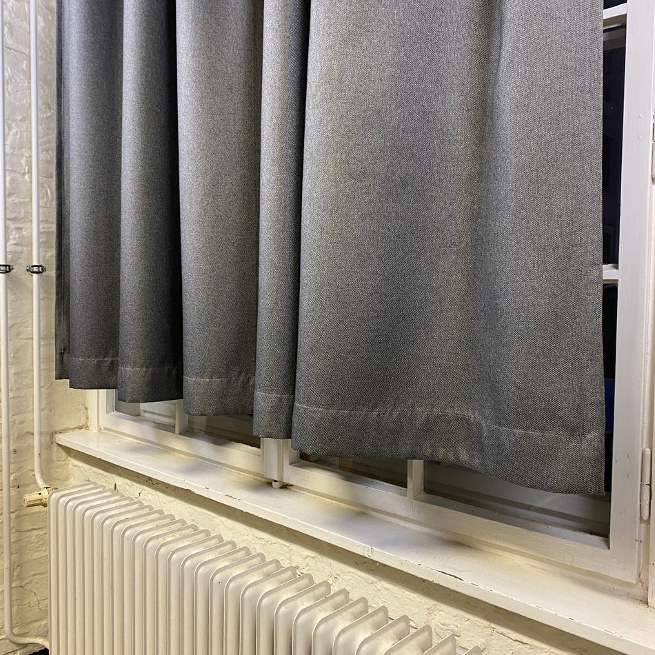 Gardine Vorhang Verdunkler gebraucht 237x180 dunkelgrau Webstruktur