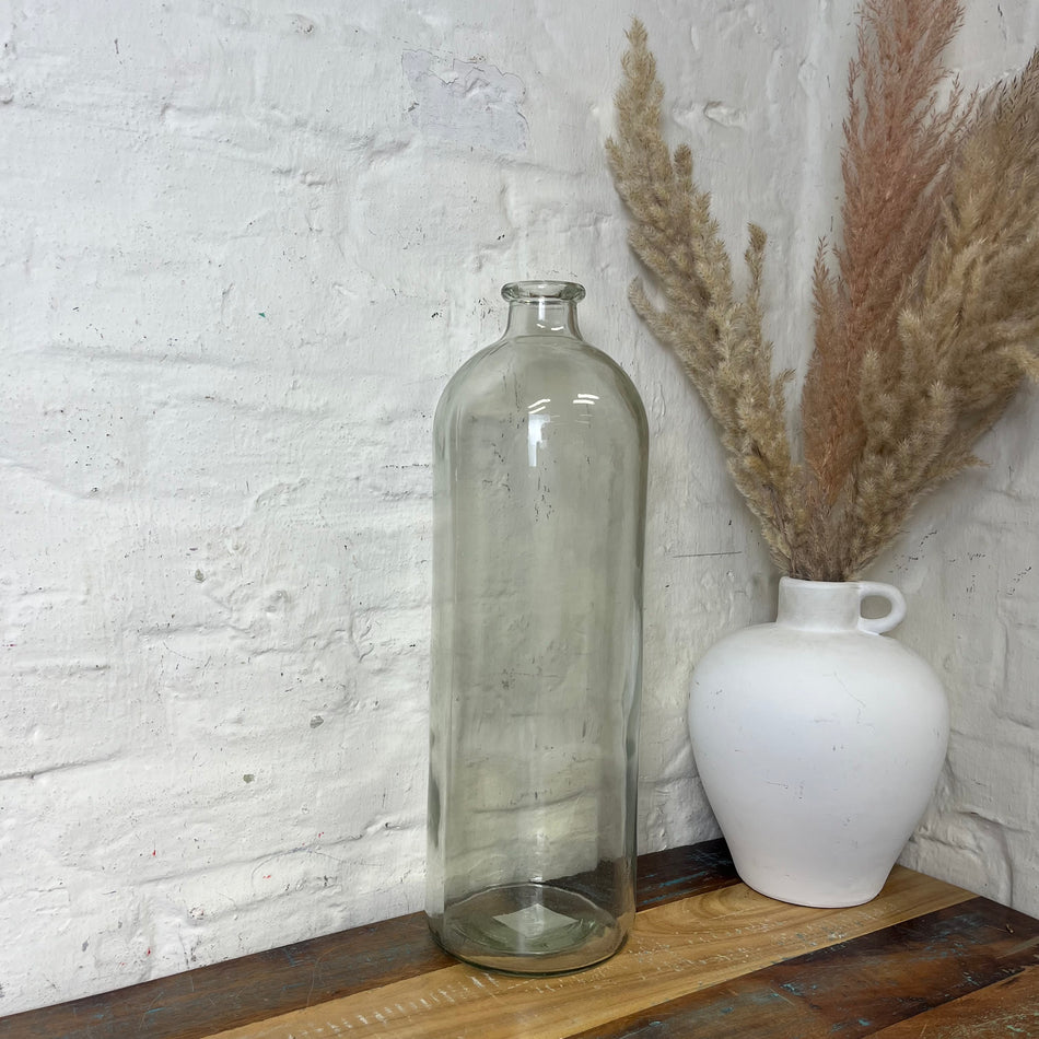 Countryfield Vase Glas transparent Flasche 40cm