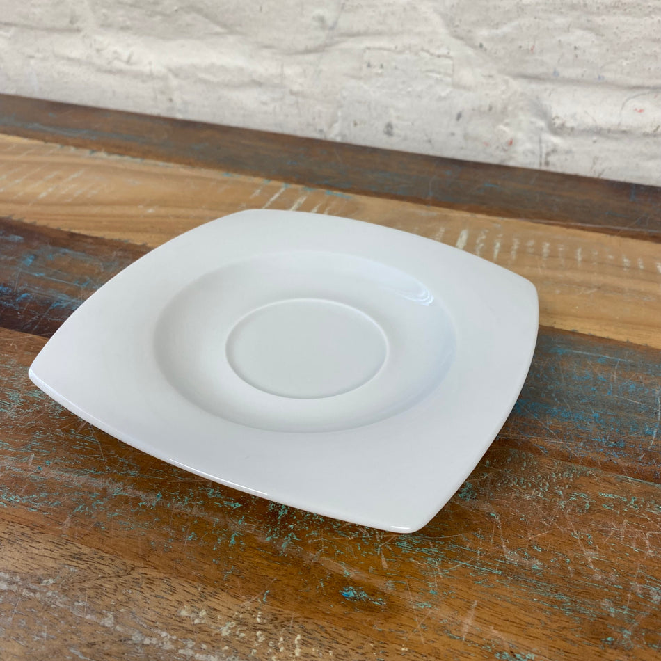 Tettau Jade Untertasse eckig 17cm weiß