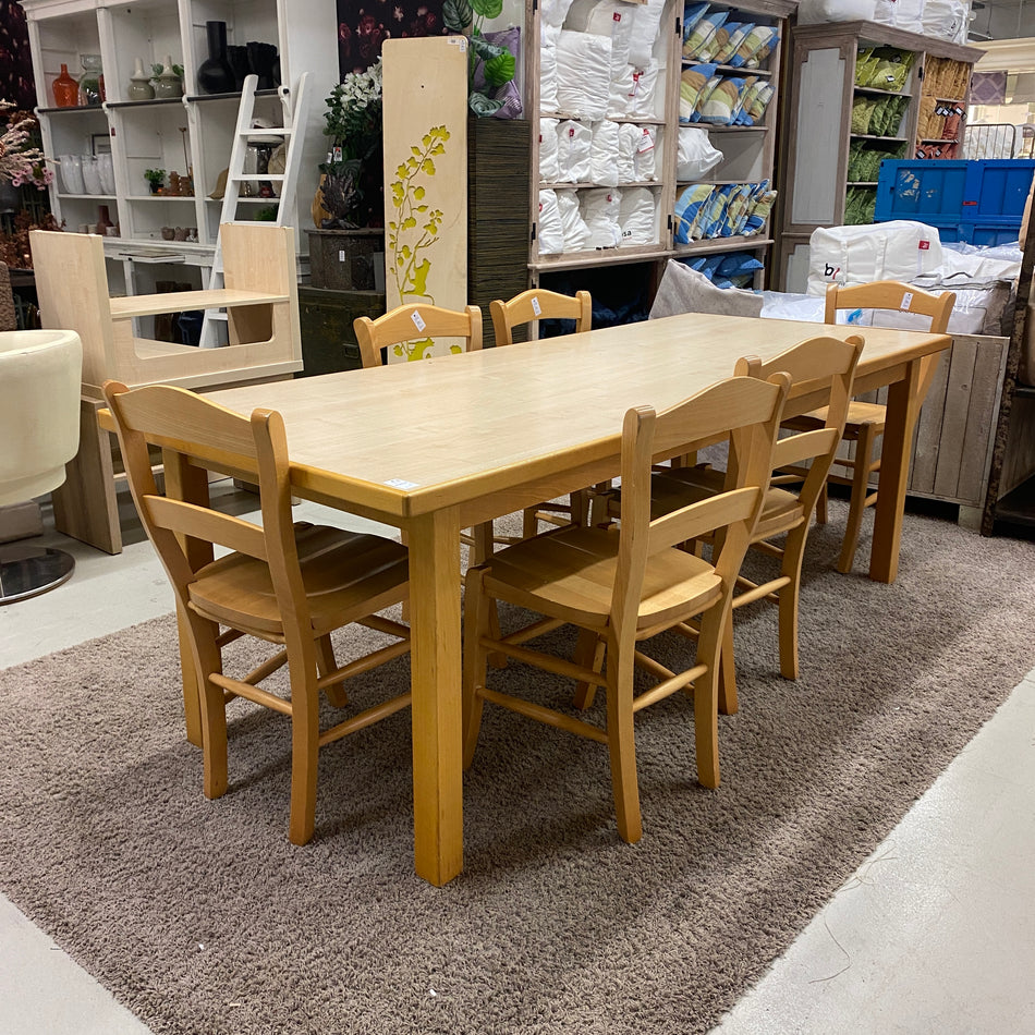 Esstisch gebraucht Holz hell Eiche 220x90 Tisch