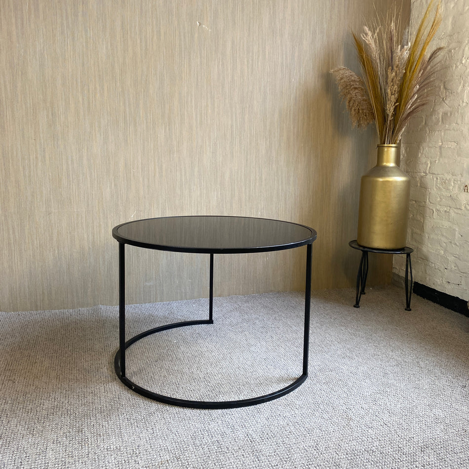 Couchtisch gebraucht schwarz Glas Tisch 50cm