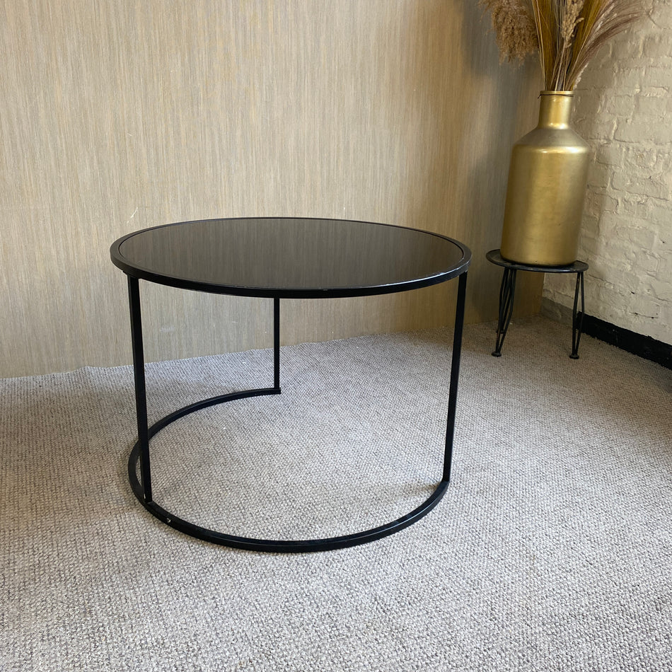 Couchtisch gebraucht schwarz Glas Tisch 50cm