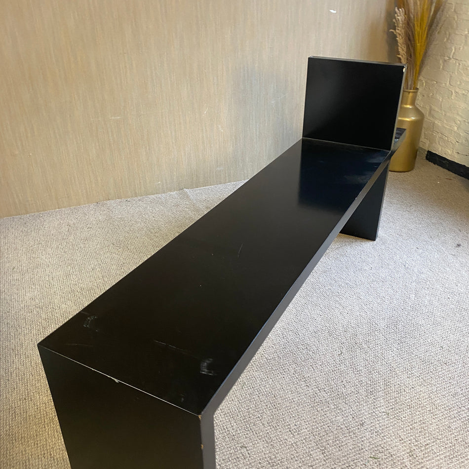 Sitzbank gebraucht schwarz Holz Bank