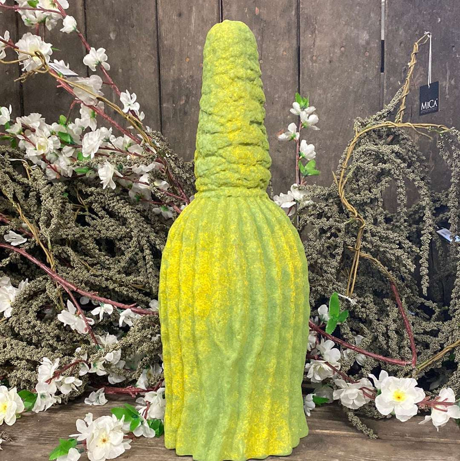 Dekoration Andorra Skulptur grün/gelb 48 cm