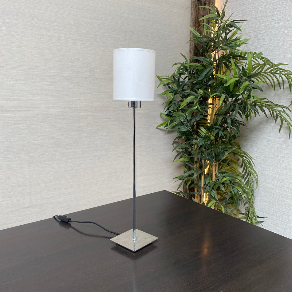 Tischlampe gebraucht silbern 64cm E27 Lampe