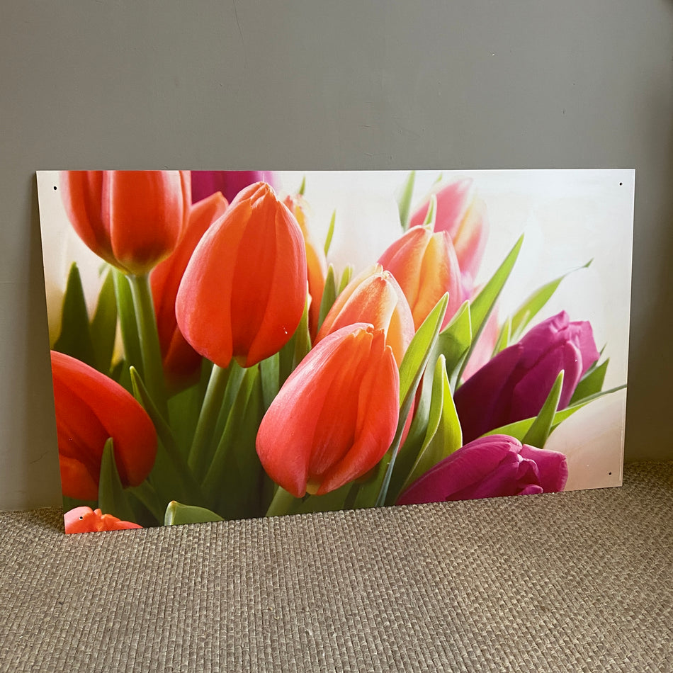 Bild Tulpen 120x70 rot Wandbild Deko Fotodruck Natur