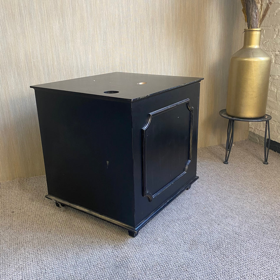 Nachtschrank gebraucht schwarz Holz Kommode Tisch