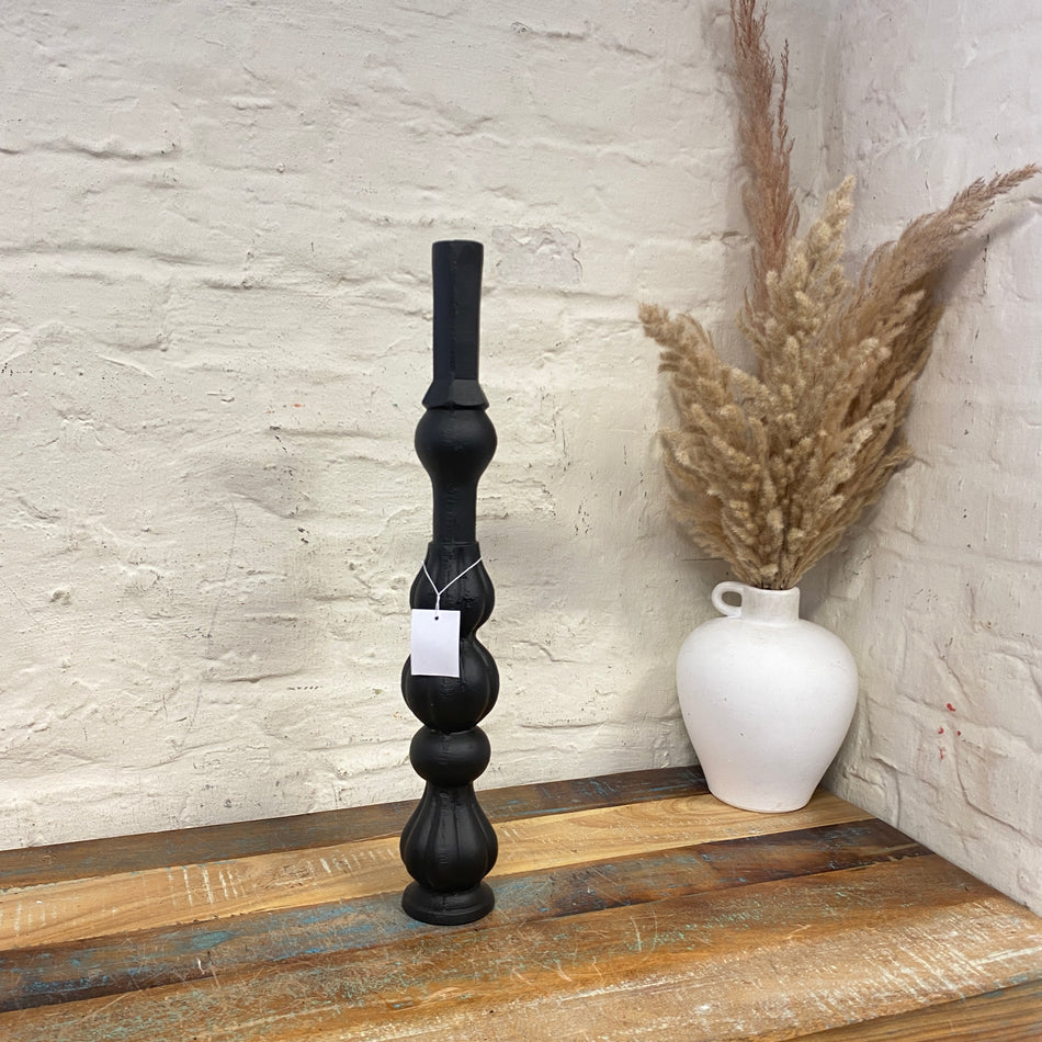 Light & Living Romana Vase schwarz Metall 52cm Deko