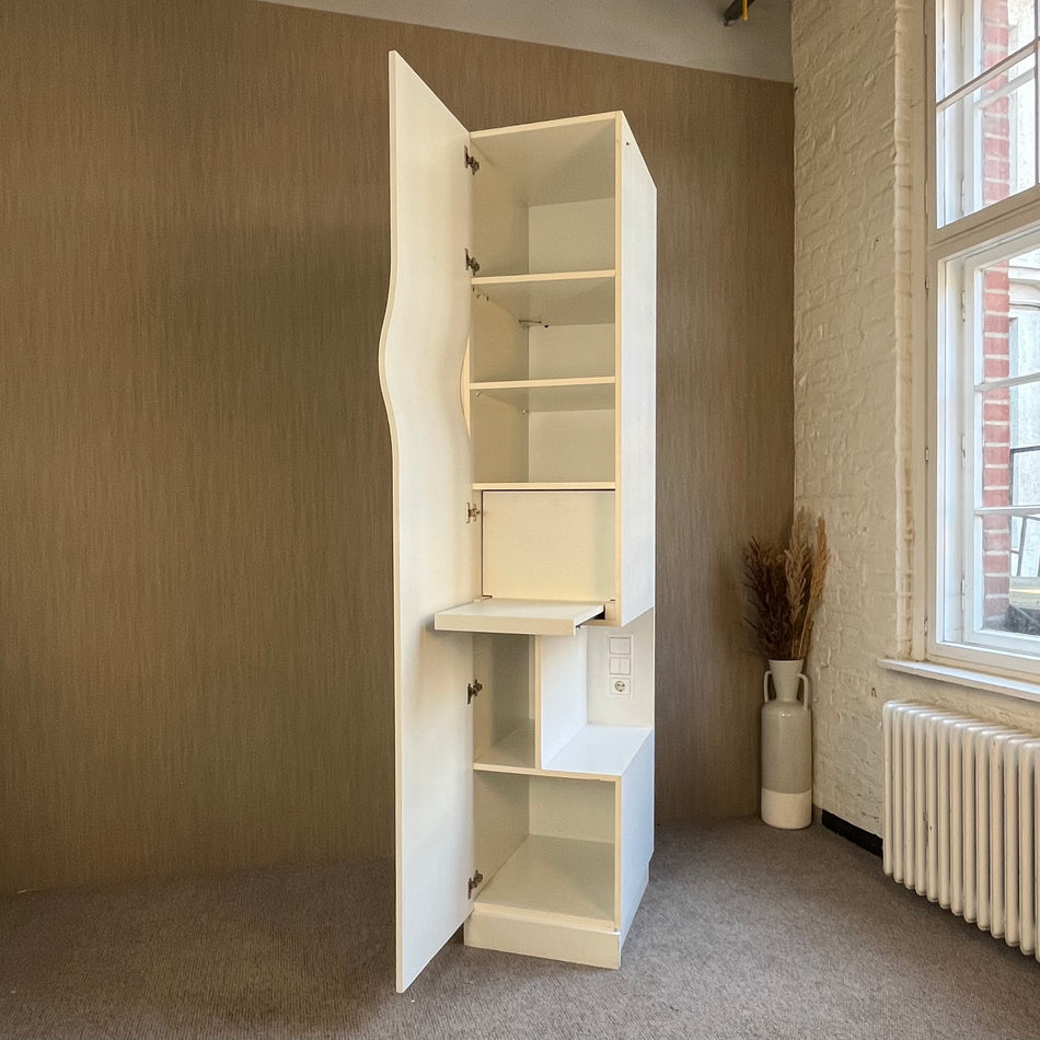 Kleiderschrank gebraucht weiß Holz Schrank 1-türig L