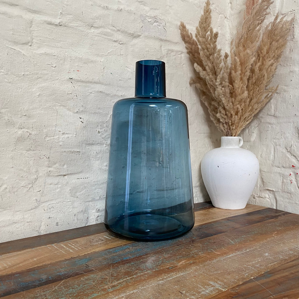Light & Living Dekovase Eniwa blau Glas Vase 40cm