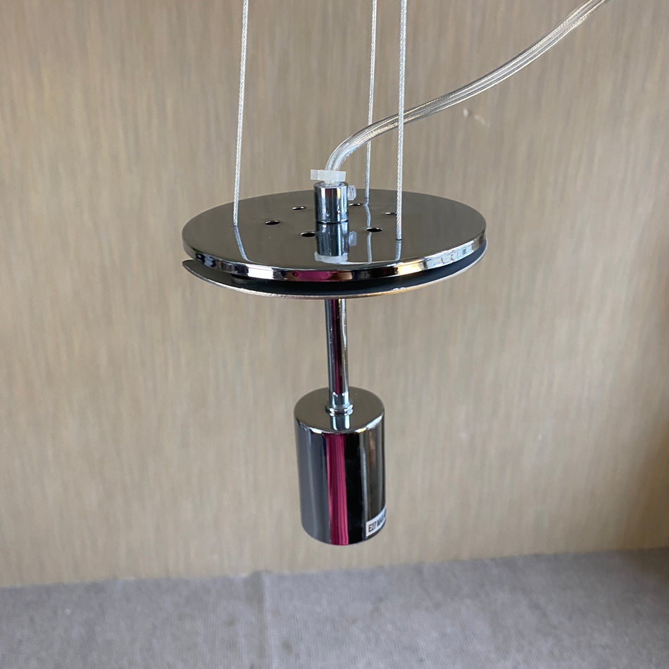 Deckenlampe silbern Metall E27 Lampe 120cm