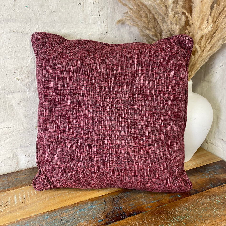 Dekokissen gebraucht rot Stoff Kissen 36 x 36