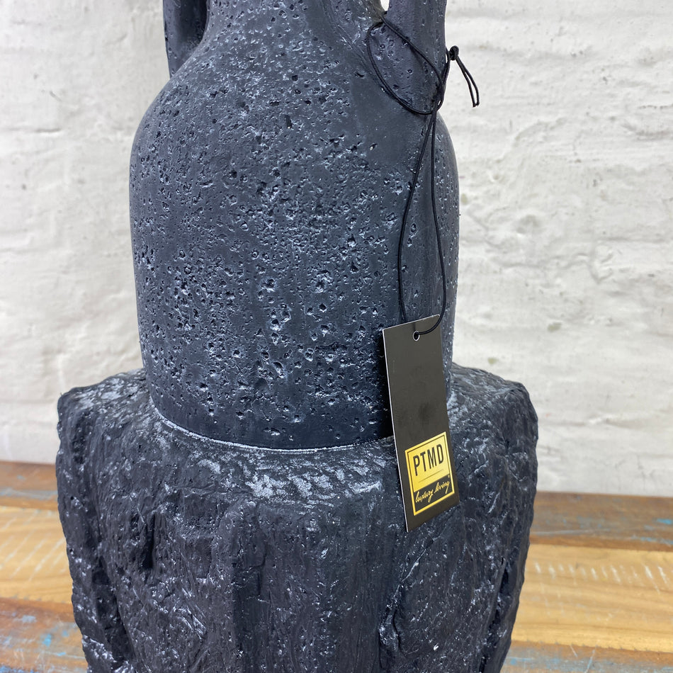 PTMD Mailey Vase anthrazit Zement Krug Deko 45cm