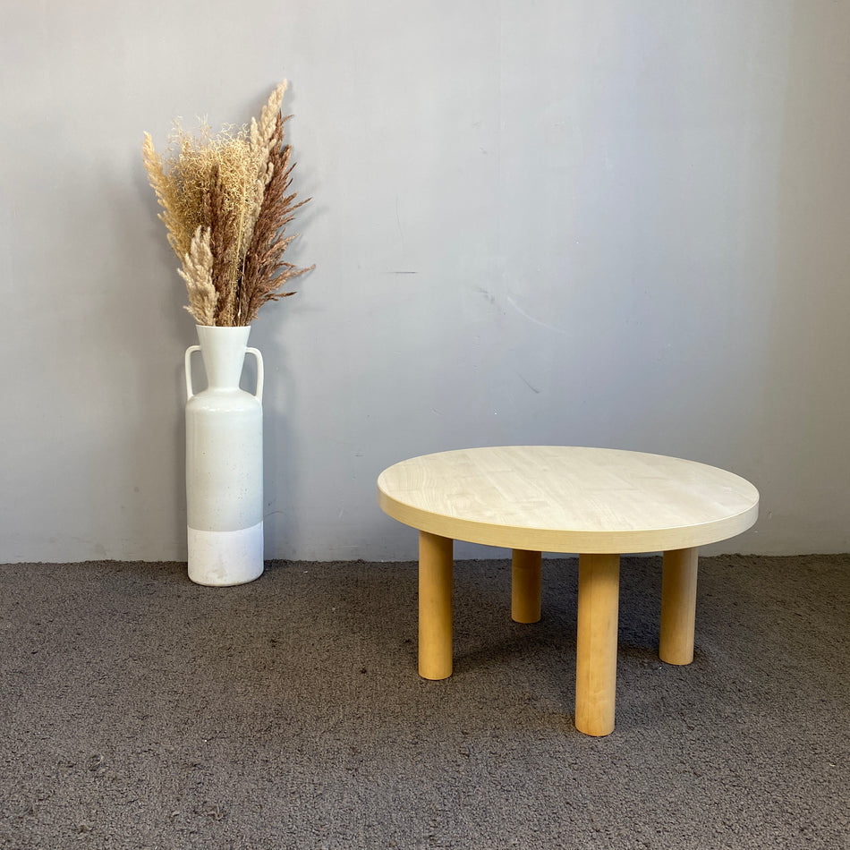 Couchtisch gebraucht Holz Buche hell 75cm rund Tisch