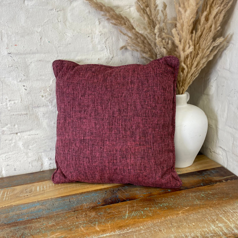 Dekokissen gebraucht rot Stoff Kissen 36 x 36