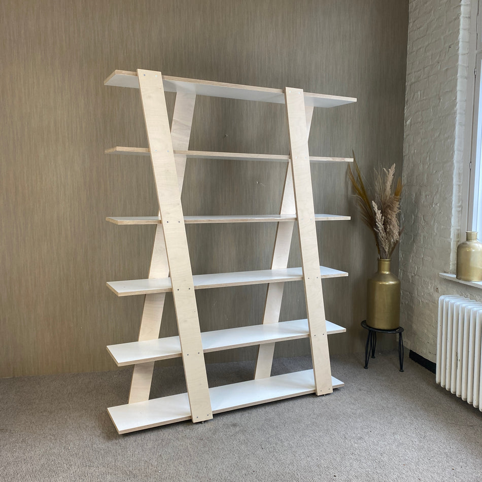 Regal gebraucht weiß Multiplex 5 Fächer 190cm