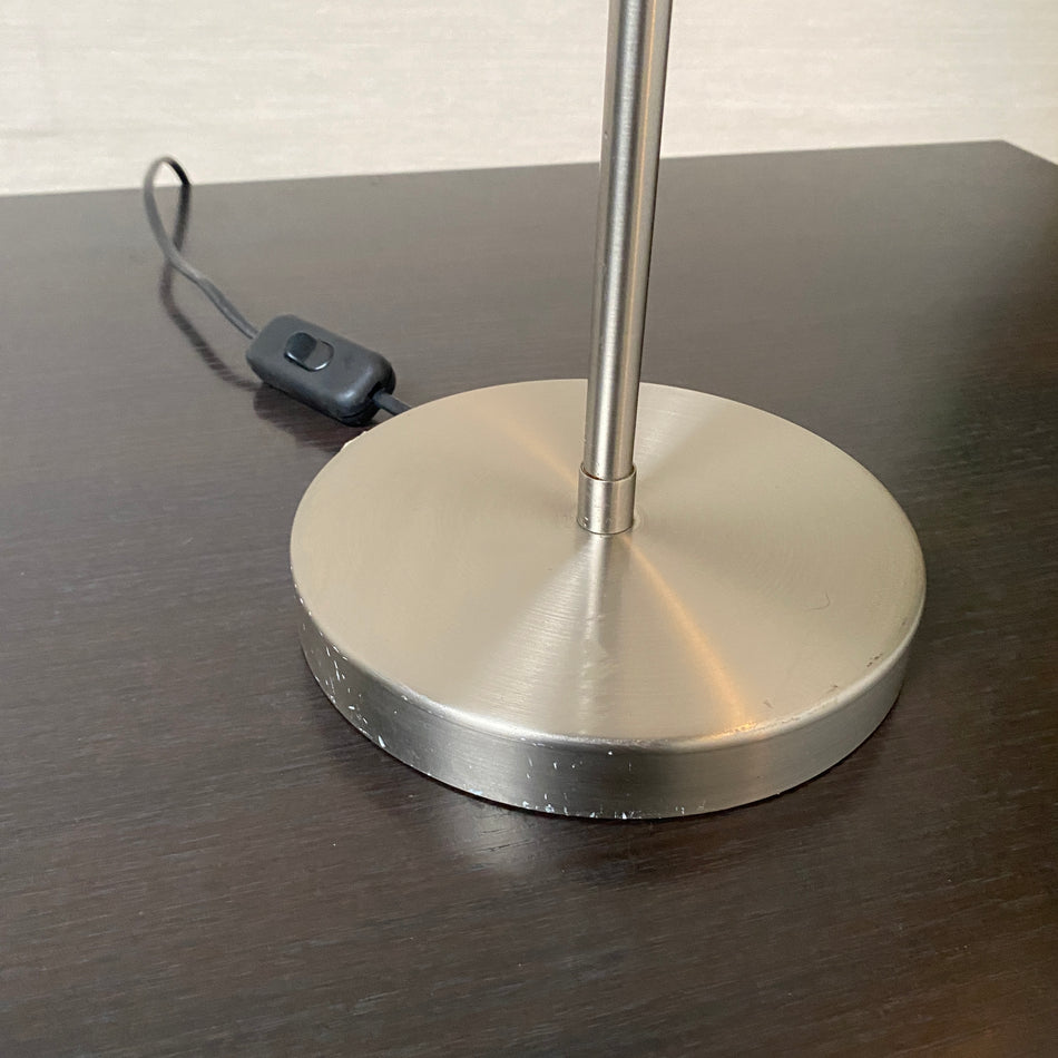 Tischlampe gebraucht silbern 45cm E27 Lampe