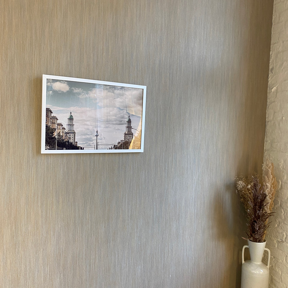 Wandbild gebraucht Berlin Fernsehturm Holzrahmen weiß Bild