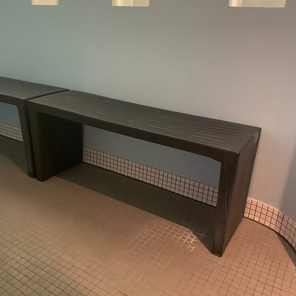 Serralunga Luna Bank gebraucht schwarz Kunststoff 140cm