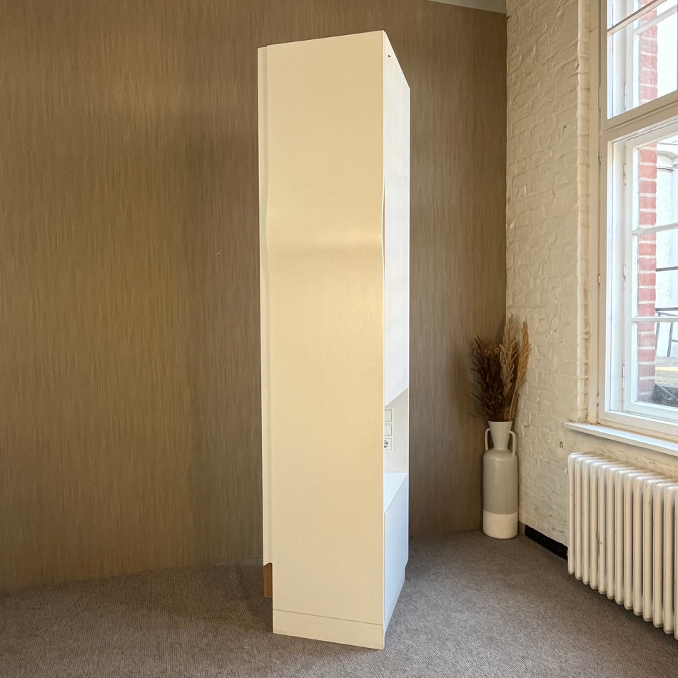 Kleiderschrank gebraucht weiß Holz Schrank 1-türig L