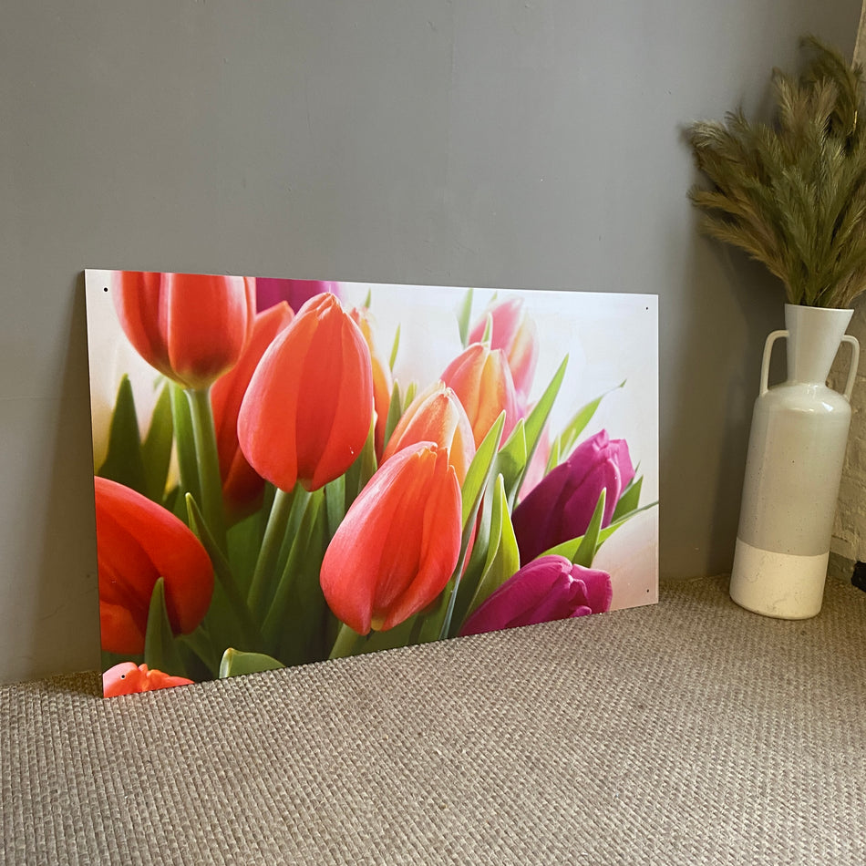 Bild Tulpen 120x70 rot Wandbild Deko Fotodruck Natur