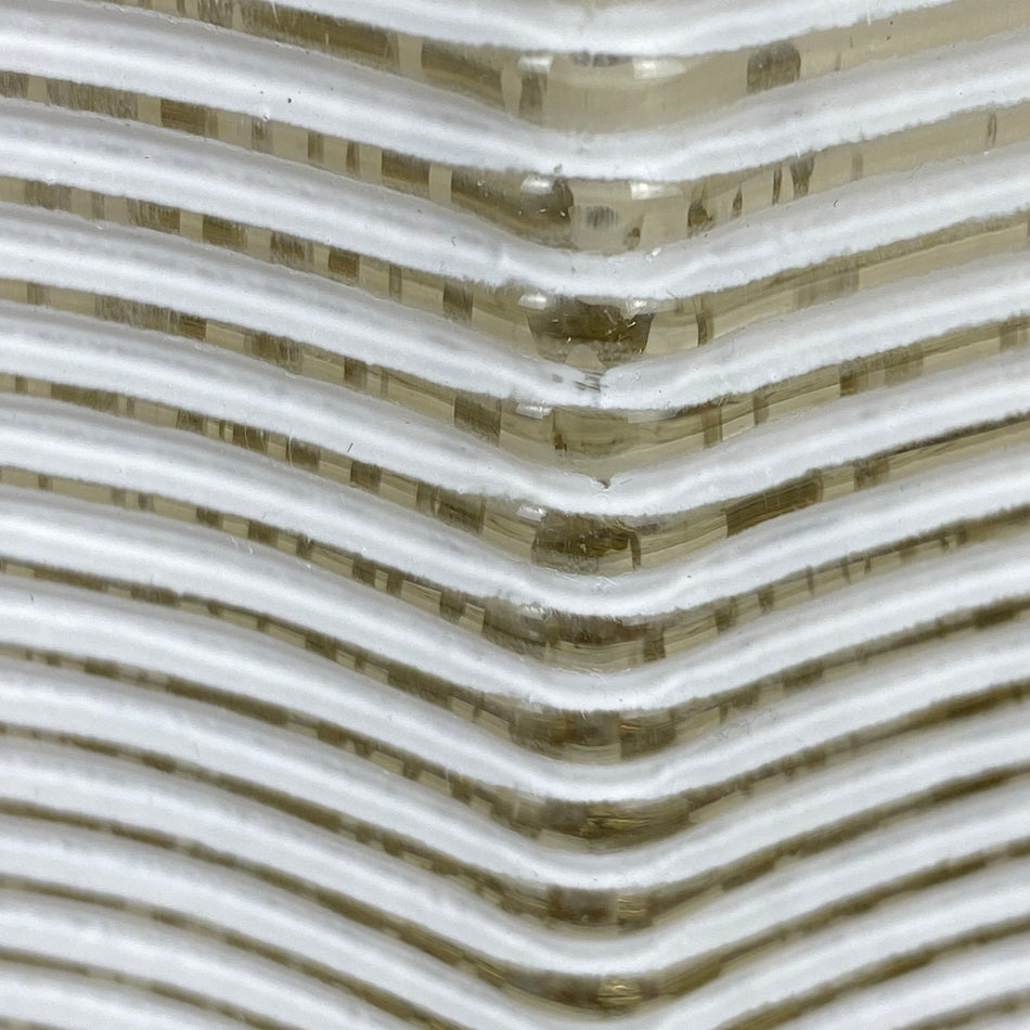 Countryfield Teelichthalter weiß golden Glas 20cm Deko