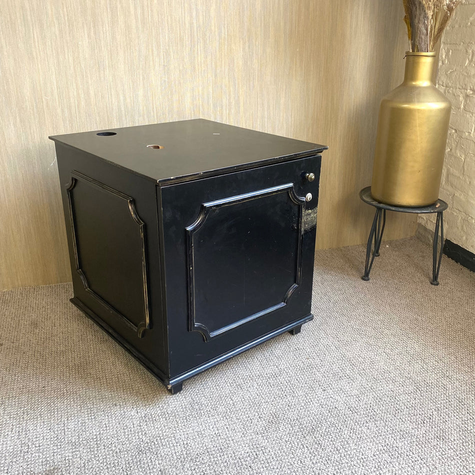 Nachtschrank gebraucht schwarz Holz Kommode Tisch