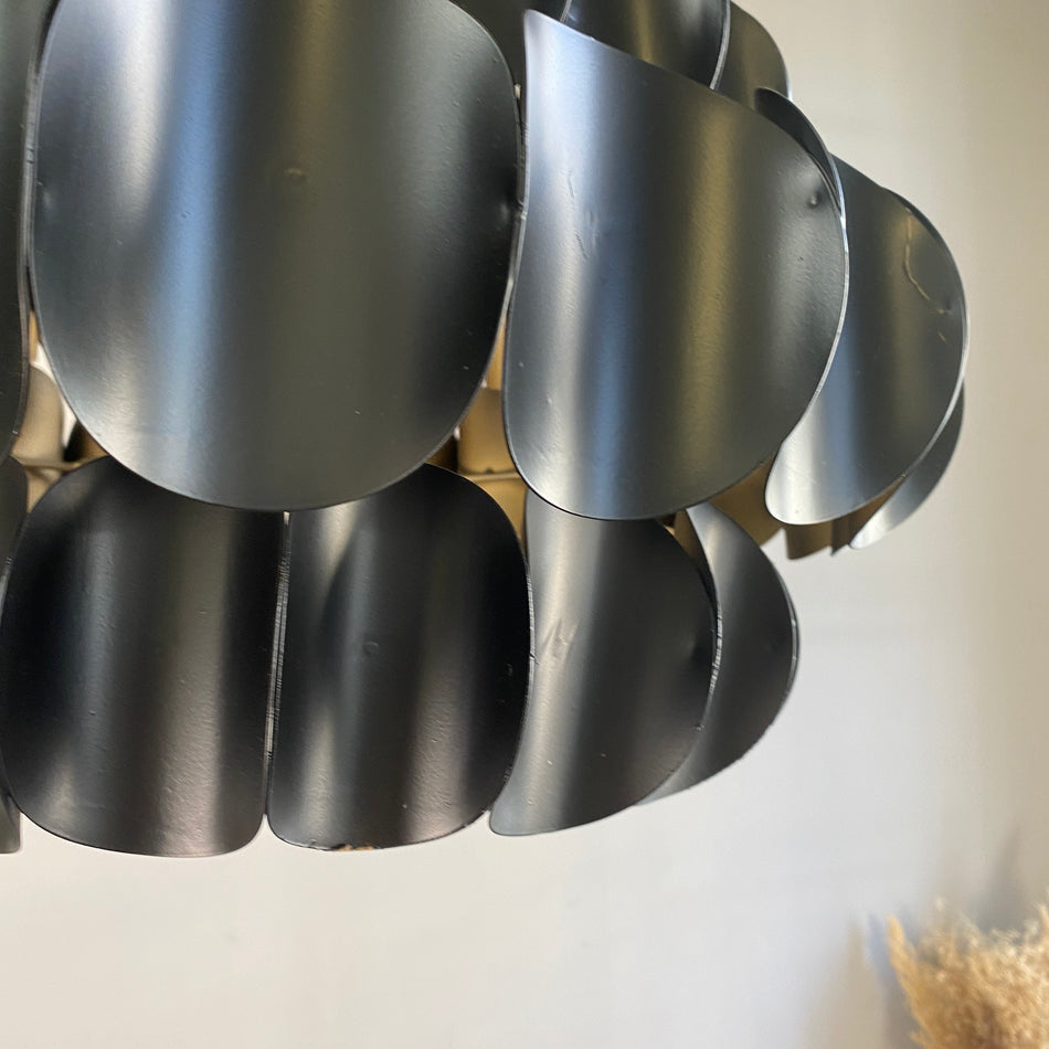 PTMD Terrin Deckenlampe schwarz golden Metall 52cm Lampe