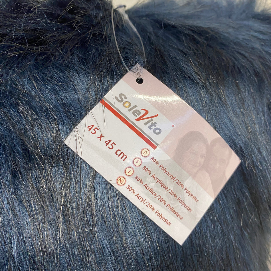 Dekokissen dunkelblau flauschig 45x45 Dekokissen Neuware