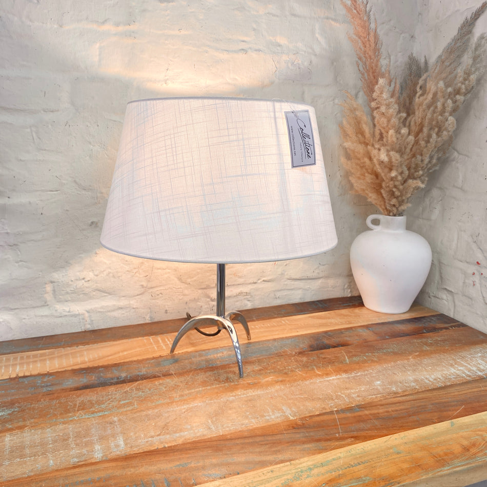 Lampenschirm weiß Stoffschirm 40cm Beleuchtung