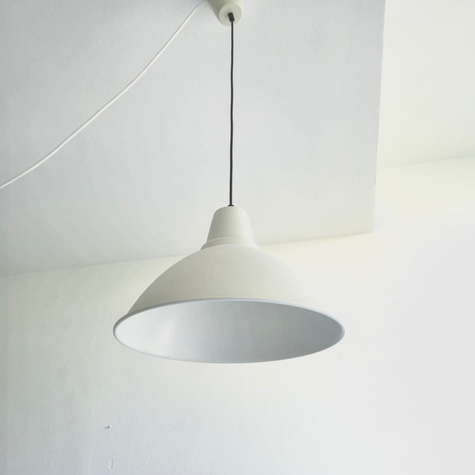 Industrial Deckenlampe weiß Metall Lampe 40cm