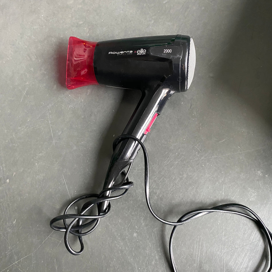 Rowenta Handy Dry Elite Model Look 2000 Haartrockner Föhn schwarz/rot gebraucht