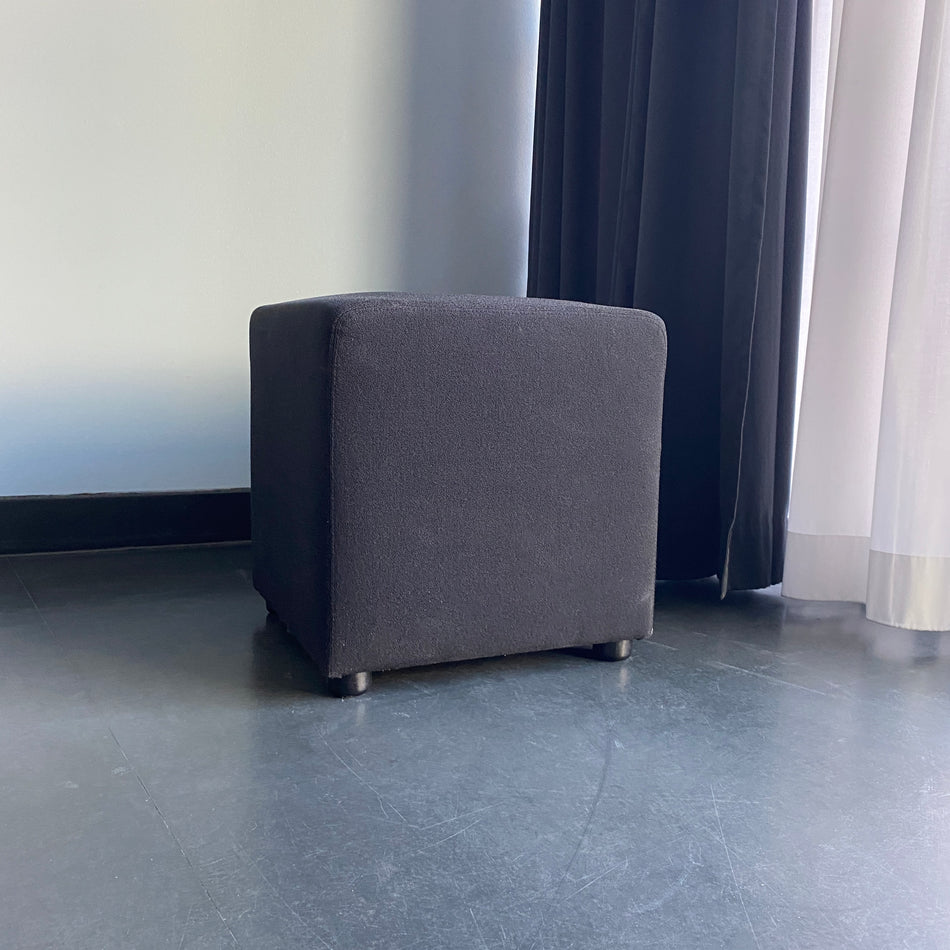 Sitzhocker gebraucht dunkelgrau gepolstert Pouf Hocker