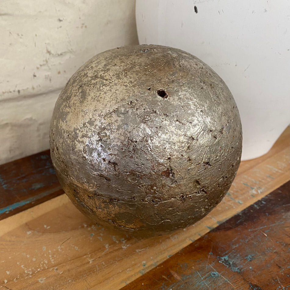 Deko-Kugel metallisch grau Dekoartikel 12cm