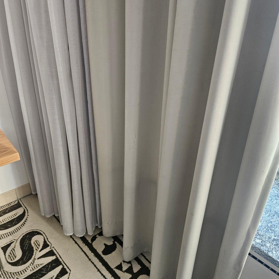 Gardine Vorhang Verdunkler 330x300 beige gebraucht