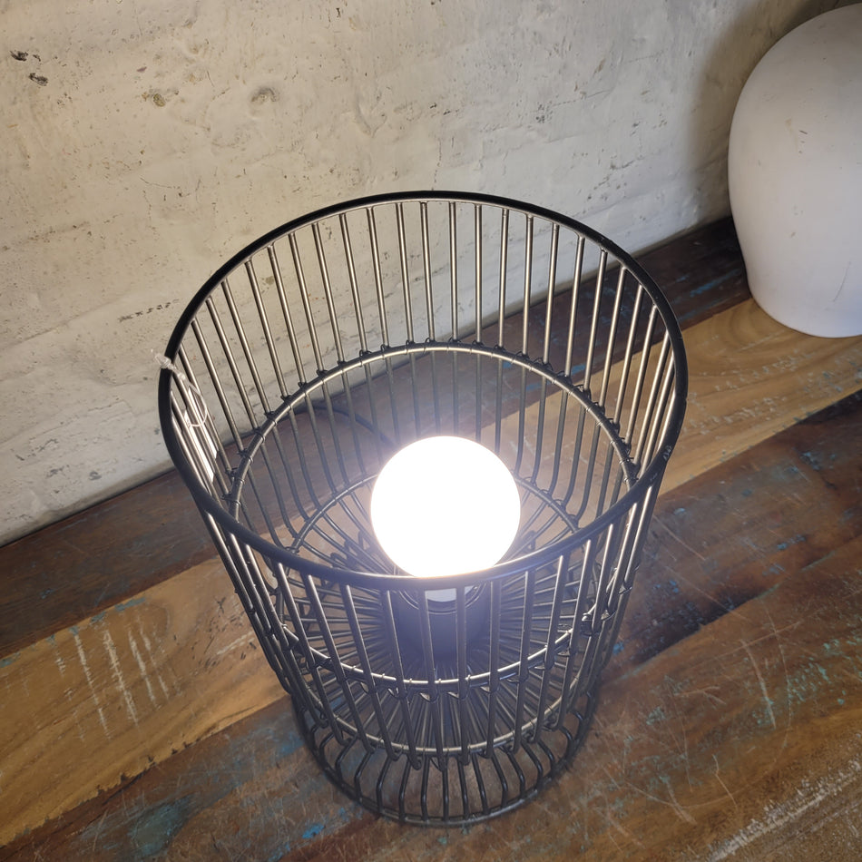 Tischlampe Marco schwarz Metall 25 cm Lampe