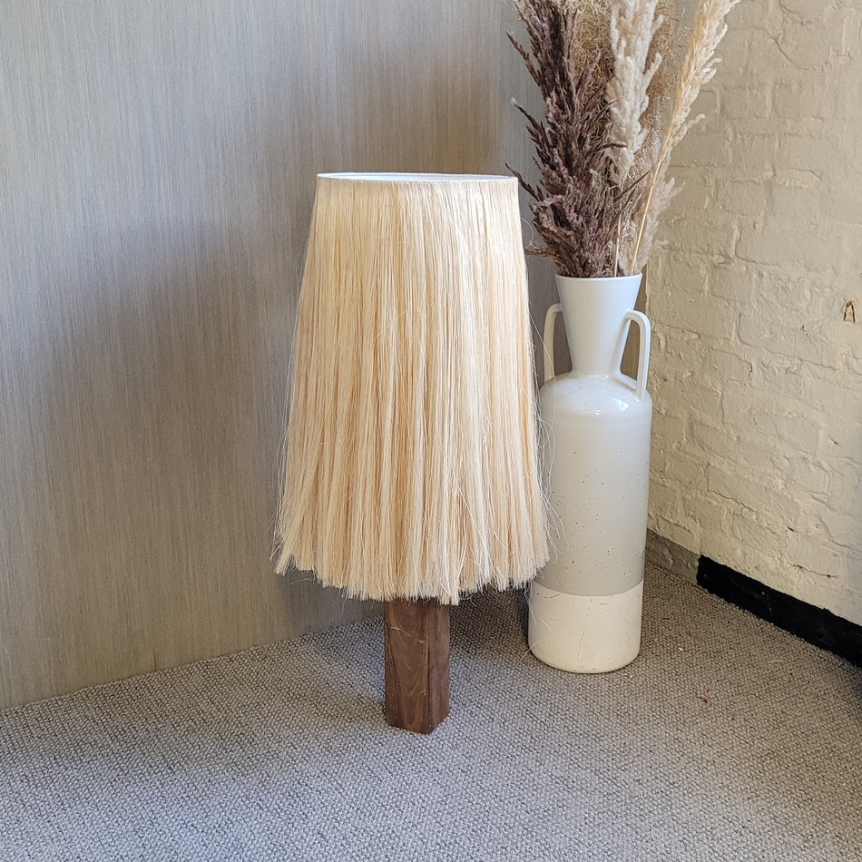 HKliving Lampenschirm creme Boho Abaca 56 cm