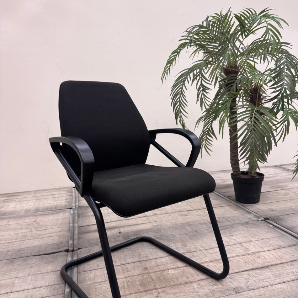 Sedus Wien Freischwinger Modell WL-230 Bürostuhl Schwarz Stuhl Gebraucht