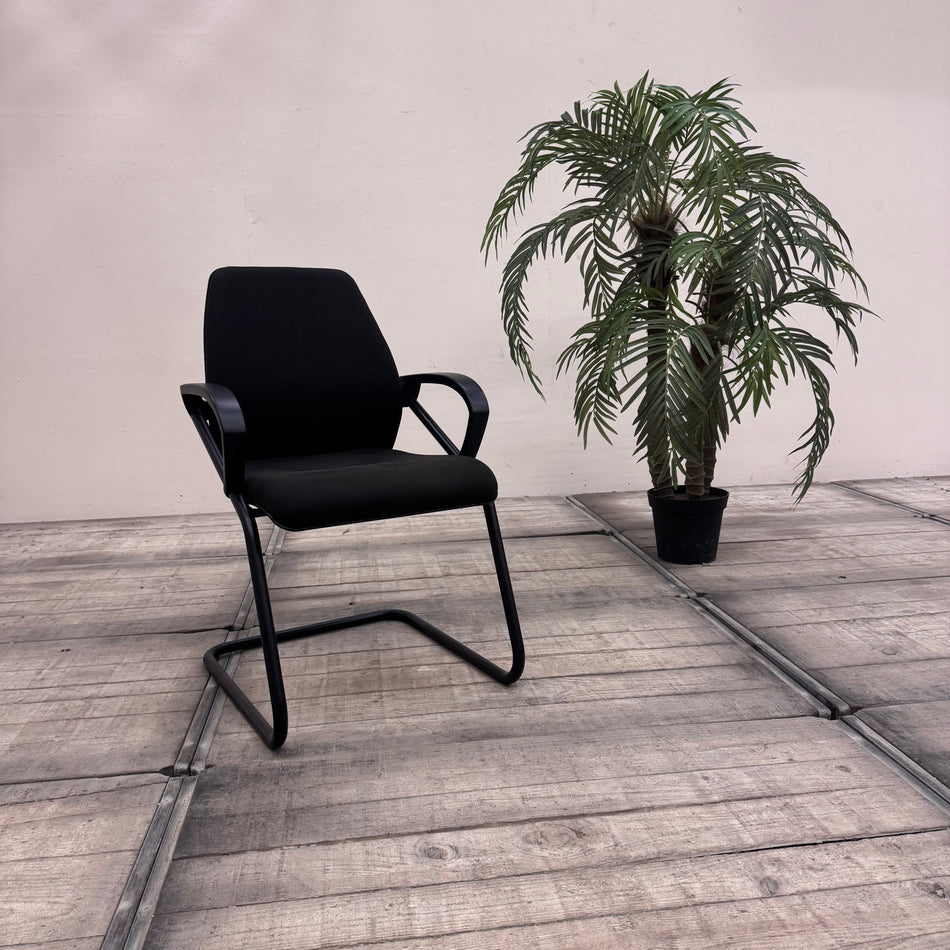 Sedus Wien Freischwinger Modell WL-230 Bürostuhl Schwarz Stuhl Gebraucht