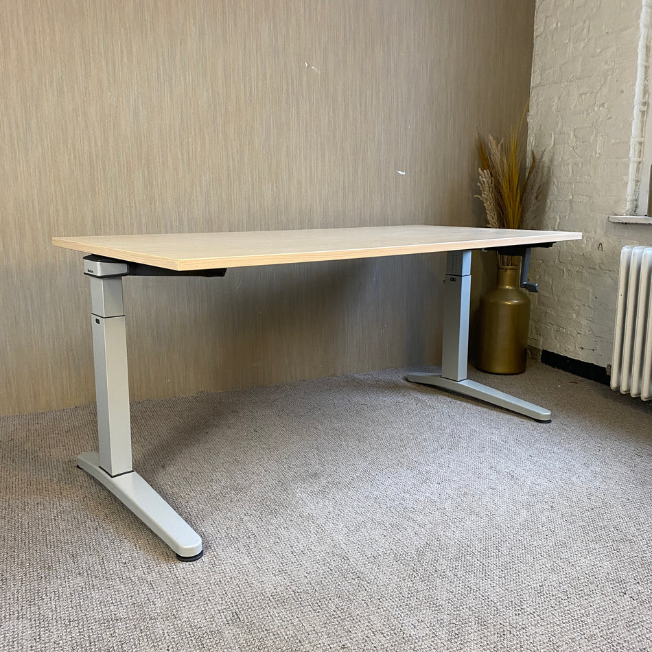 Steelcase Kurbel Schreibtisch gebraucht höhenverstellbar 160x80