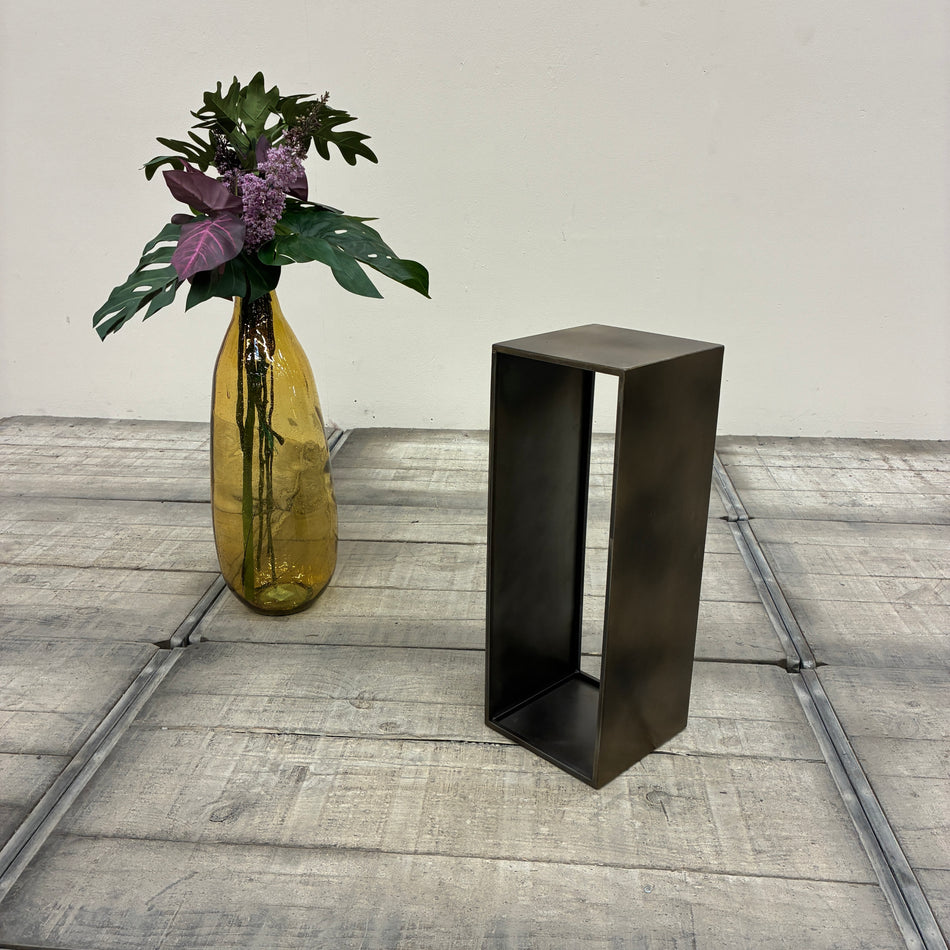 Beistelltisch Messing Metall Säule Podest 65cm Deko-Ständer Industrial