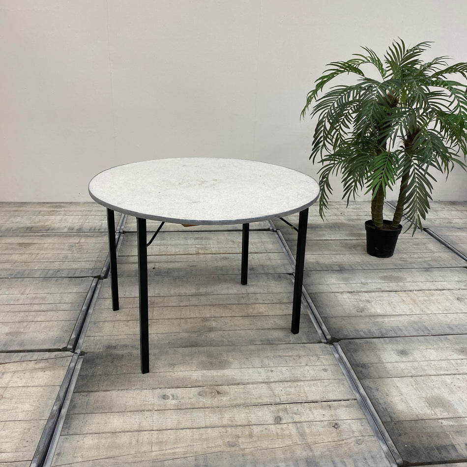 Klapptisch rund grau Holz Metall 100cm Tisch Gebraucht