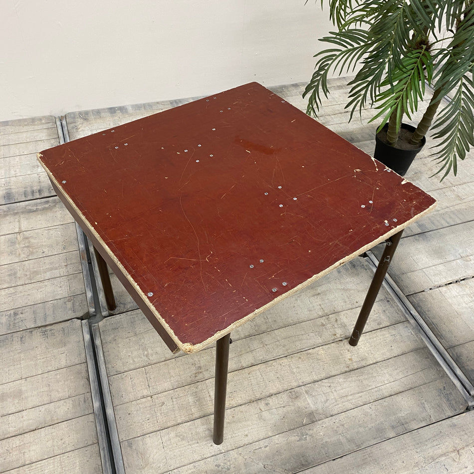 Klapptisch braun Holz Metall 80x80 Tisch Gebraucht