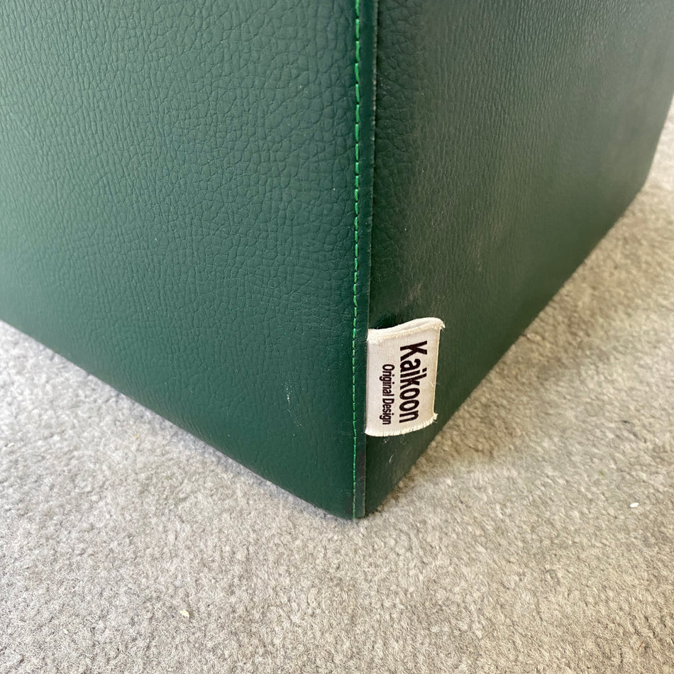 Kaikoon Sitzhocker gebraucht dunkelgrün Hocker eckig