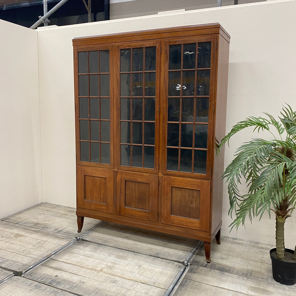 Art Deco Vitrinenschrank Mahagoni Holz 6-türig Schrank