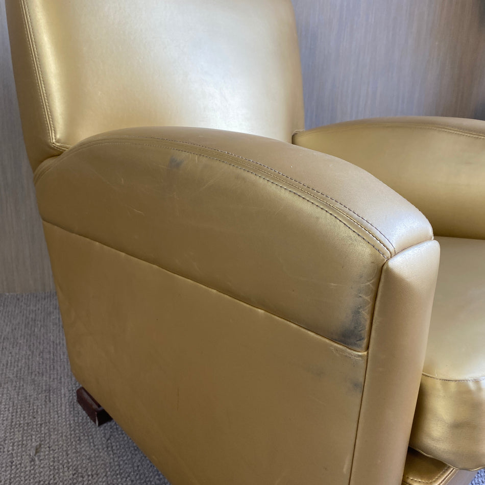 Sessel gebraucht golden gepolstert Armlehnsessel