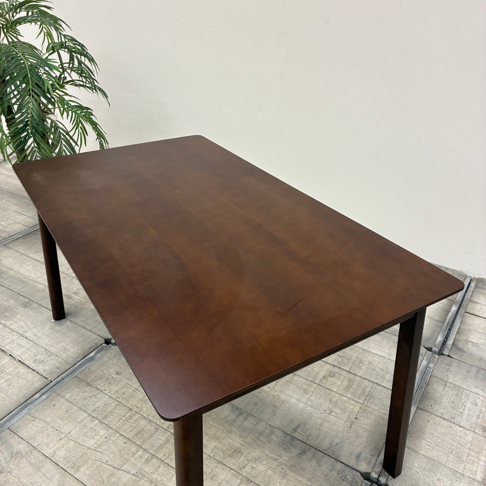 Ausziehbarer Esstisch Dunkelbraun Holz 150x85 Tisch Gebraucht