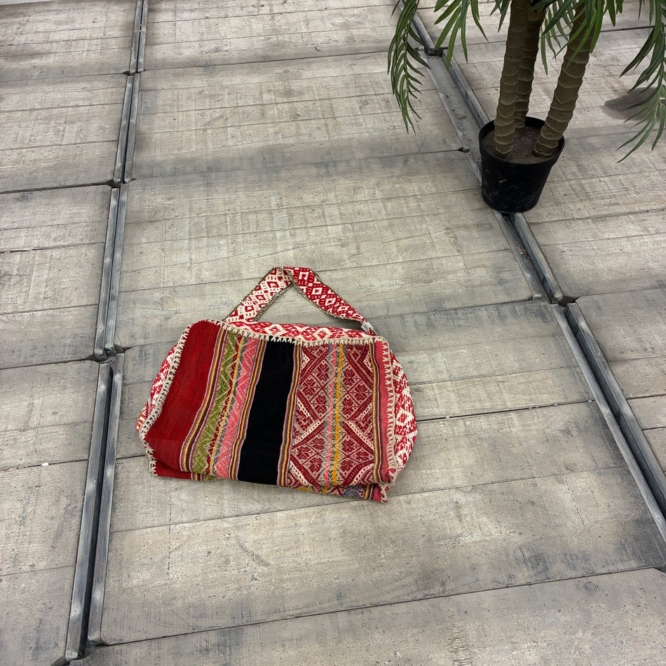 Orient Kelim Tasche Umhängetasche Schultertasche Ethno Muster Gebraucht