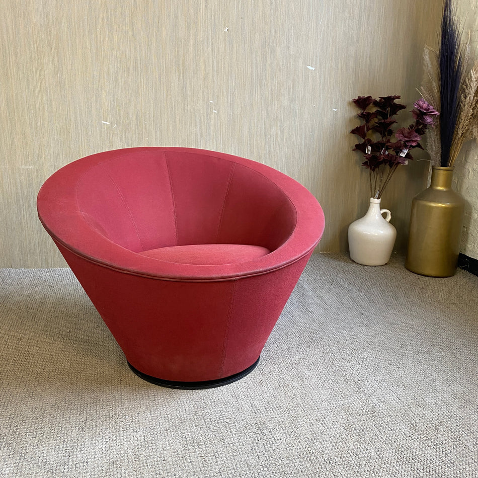 Tacchini Girola Drehsessel Rot Design Sessel gebraucht