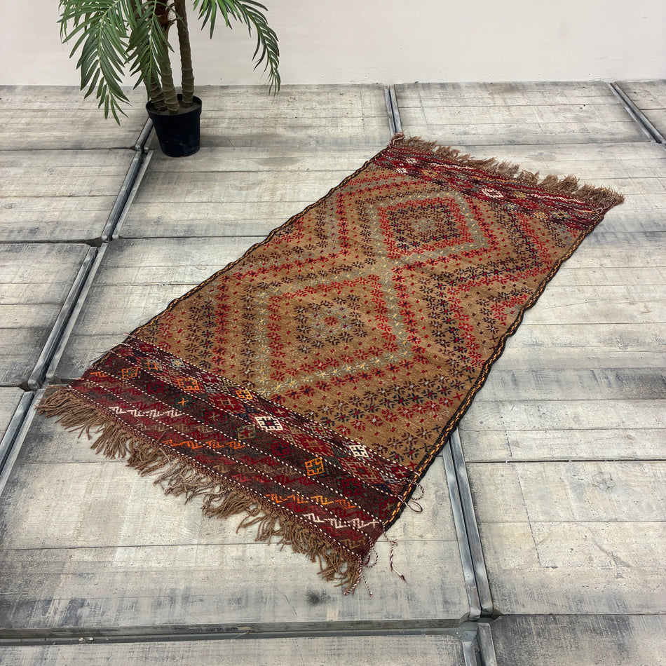 Orientalischer Teppich Vintage 112x204 Gemustert